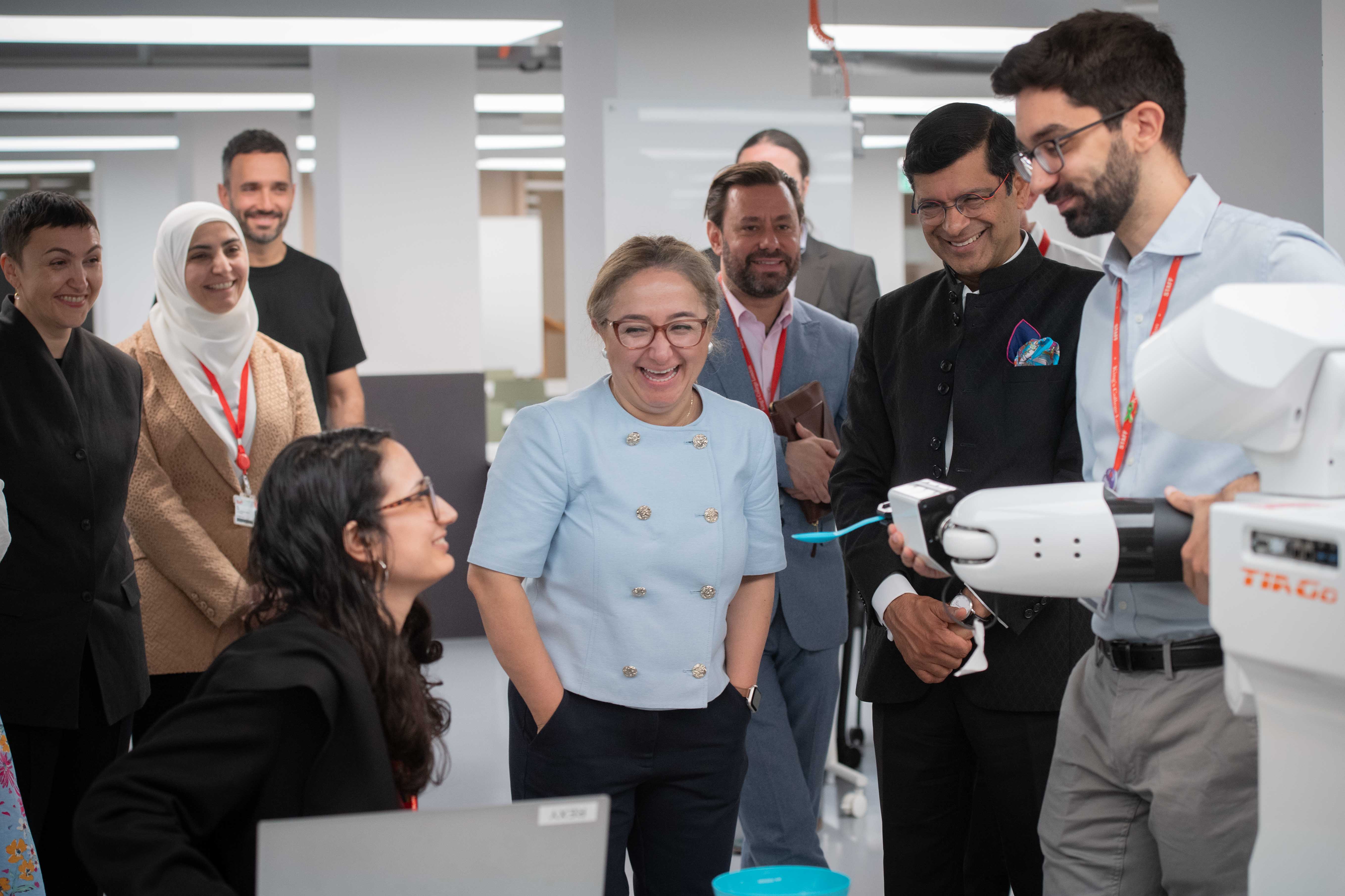AI Minister visit to King's College London